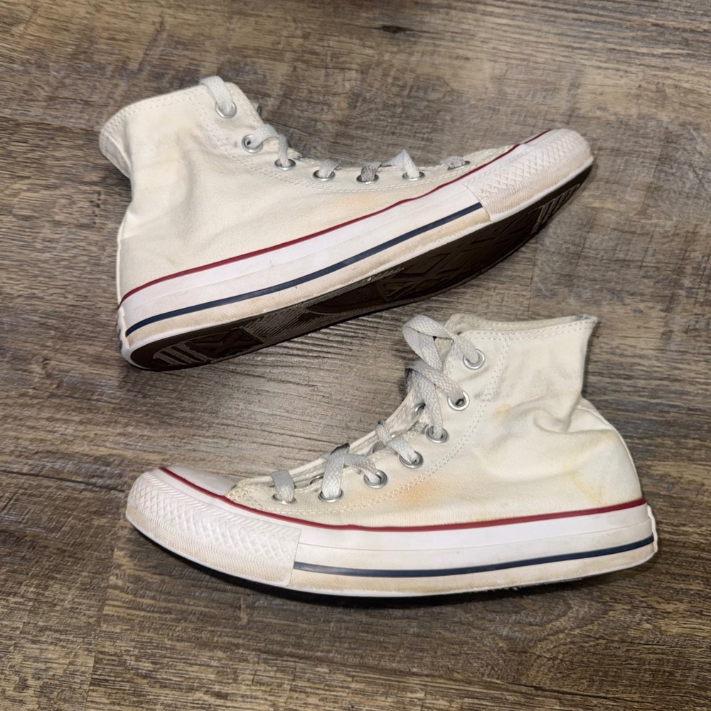 Converse Chuck Taylor All Star High Top M7650 White Canvas Sneakers Womens 7 - Picture 9 of 9